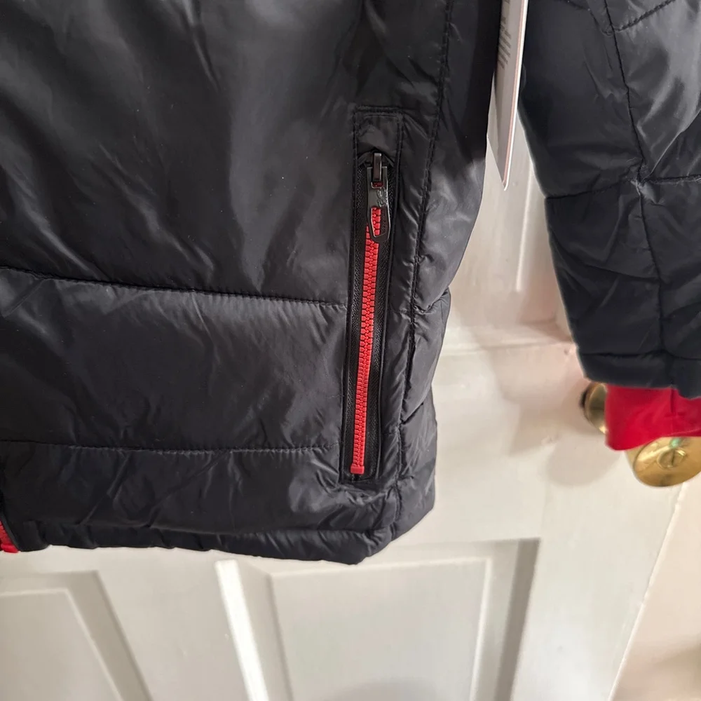 Spyder Kids Black Jacket with Red Accents